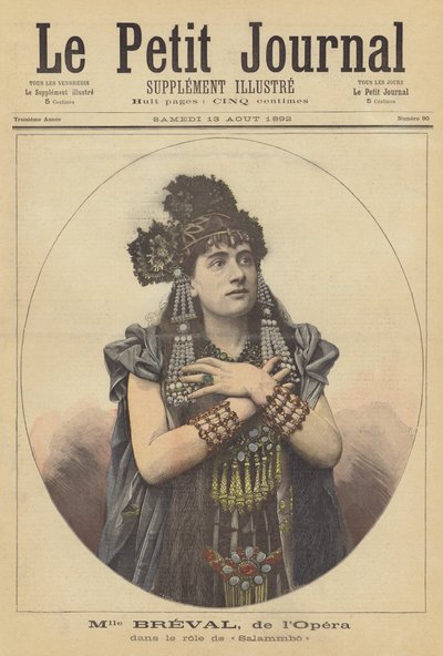 Lucienne Bréval en el papel de Salambó en la Ópera de París de French School